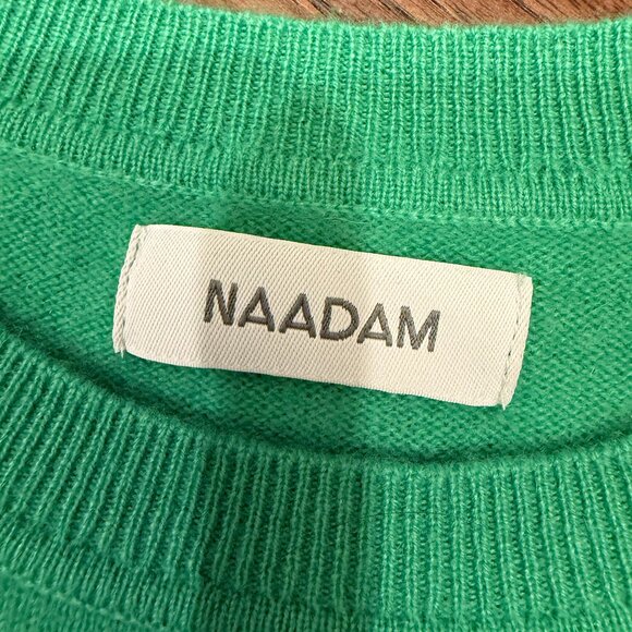 Naadam Cashmere Short Sleeve Cropped Pullover - Picture 2 of 5